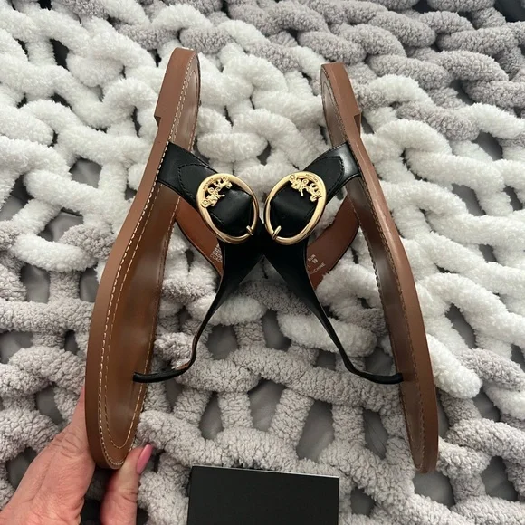 Coach Lesli Leather Sandals Size 8.5 - Picture 3 of 9